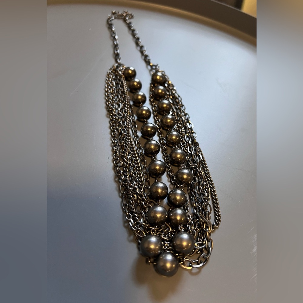 Multi-Strand Hematite Bead Necklace - Women Jewelry